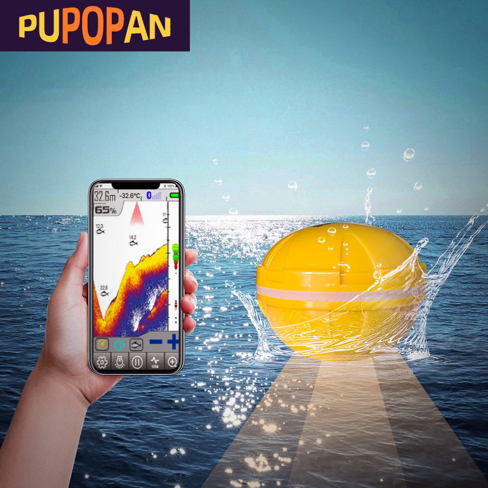 Fish Finder Transducer - PUPOPAN 100M 브랜드의 새로운 스마트 폰