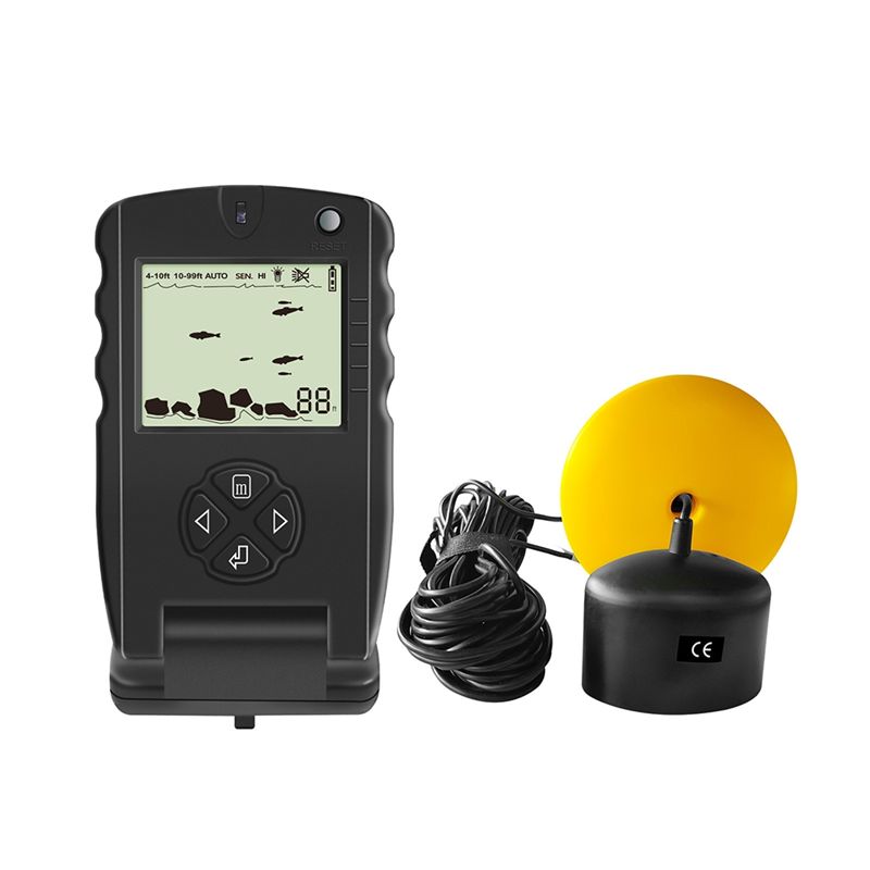 새로운 휴대용 어군탐지기, 알람 트랜스듀서가 있는 얼음 - Fish Finder Transducer 리뷰 및 가격