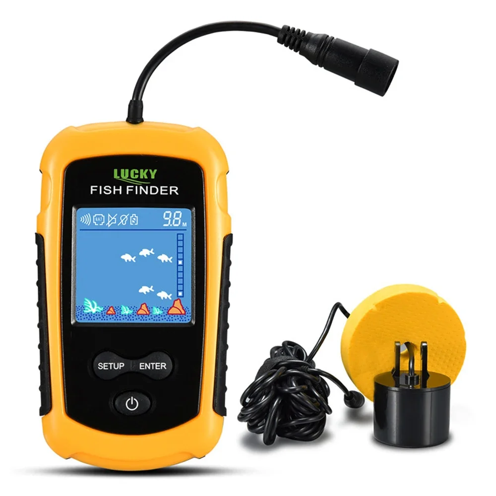 행운의 LCD 컬러 스크린 휴대용 유선 어군 탐지기 1 - Fish Finder Transducer 리뷰 및 가격
