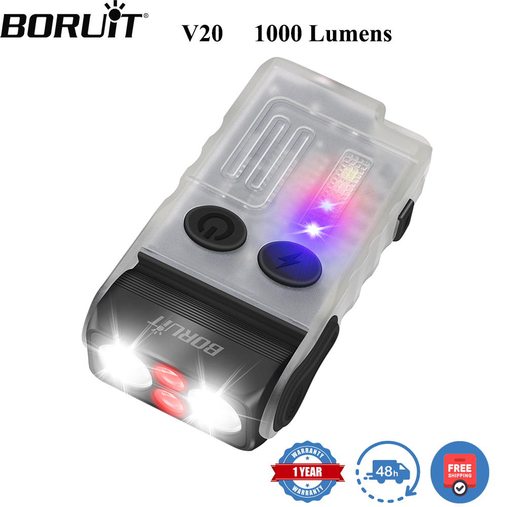 BORUiT V20 형광 버저 EDC LED 키체인 손 - Fishing Light 리뷰 및 가격
