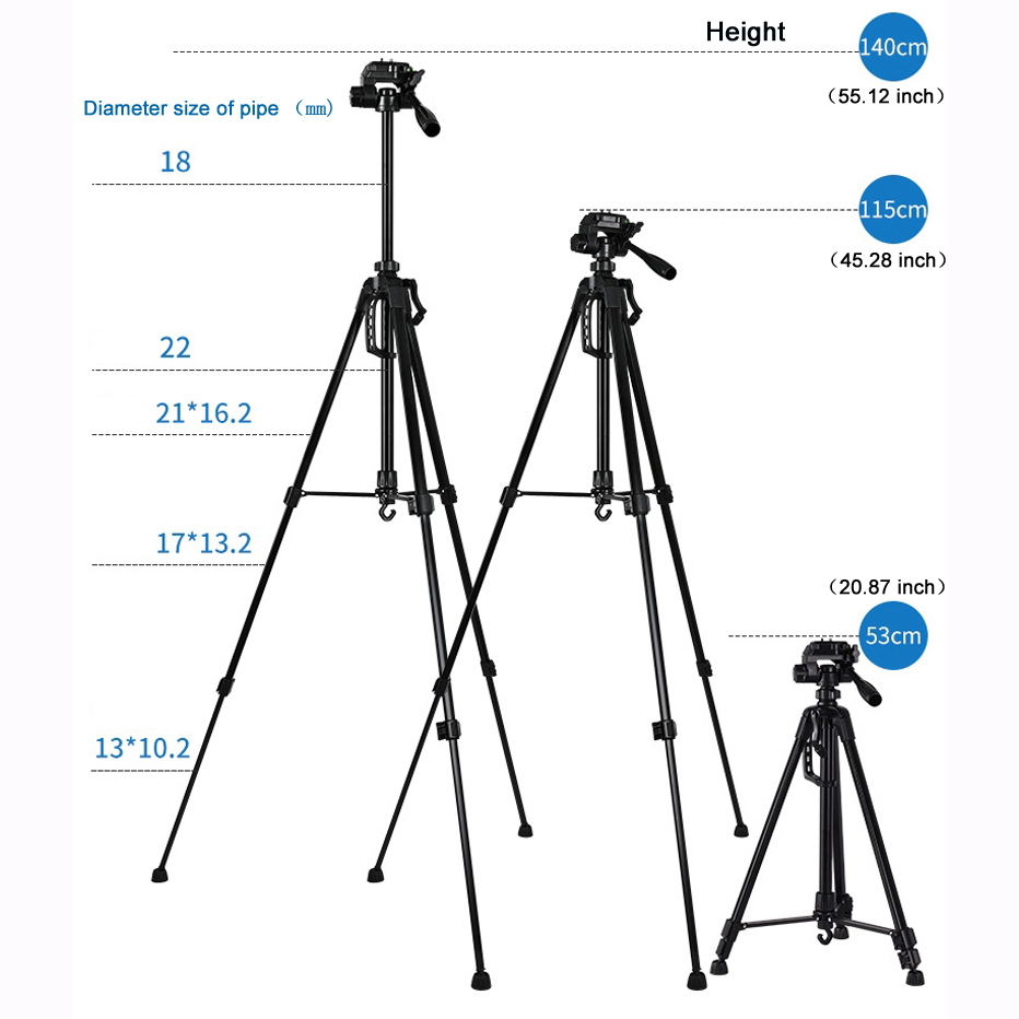55인치 범용 삼각대 스탠드 (휴대폰 카메라, 쌍안경, - Fishing Camera 리뷰 및 가격